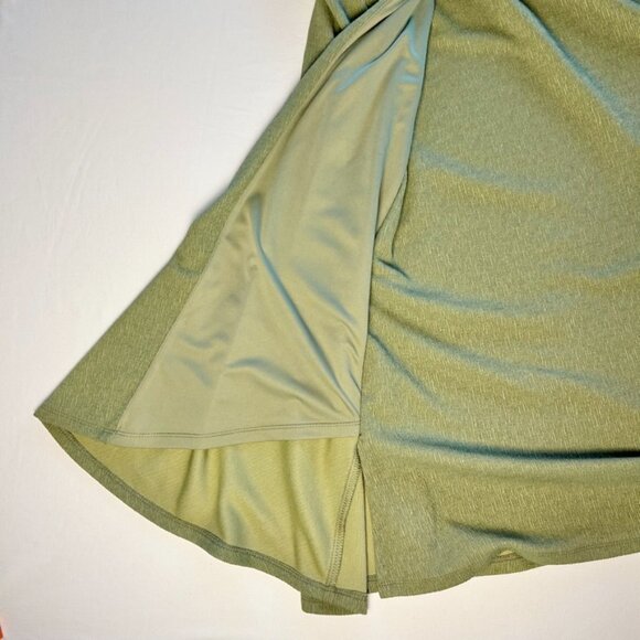 Green textured Maggie London faux-wrap dress size 4 - Picture 9 of 10